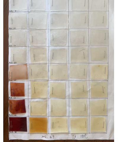 A vlog of Using our ecofriendly plasticizer to do pvc calendering sample test.