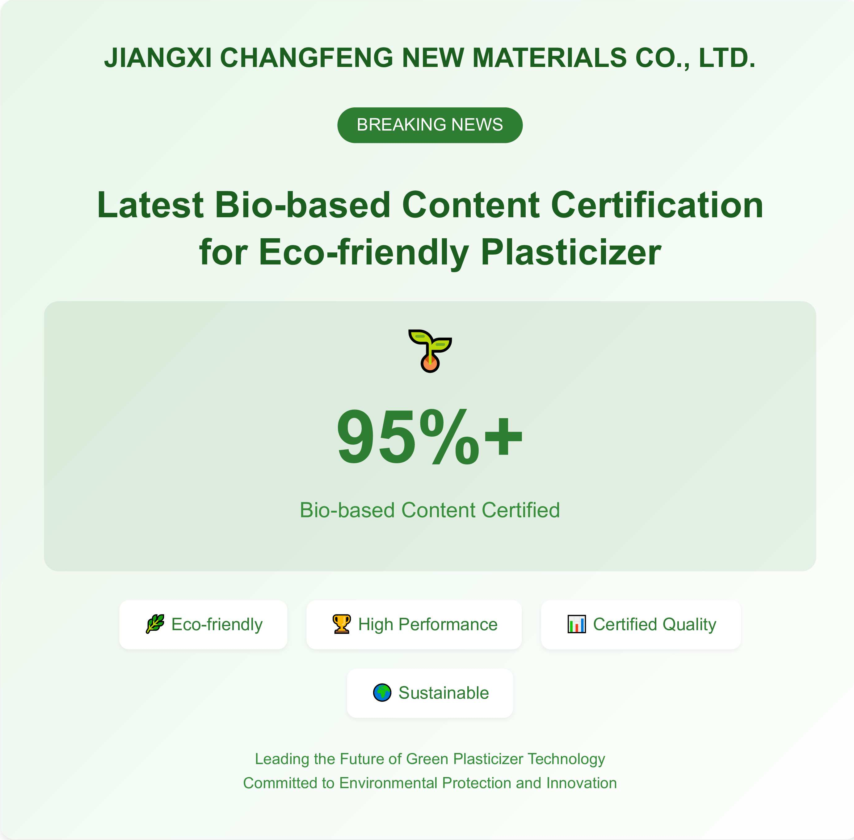 Bio-Based Content Exceeds 95%!
